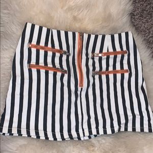 striped urban outfitters skirt